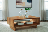 A2Z Furniture - Ashley Furniture - Dressonni Coffee Table - Rectangular Cocktail Table / Brown - T690-1